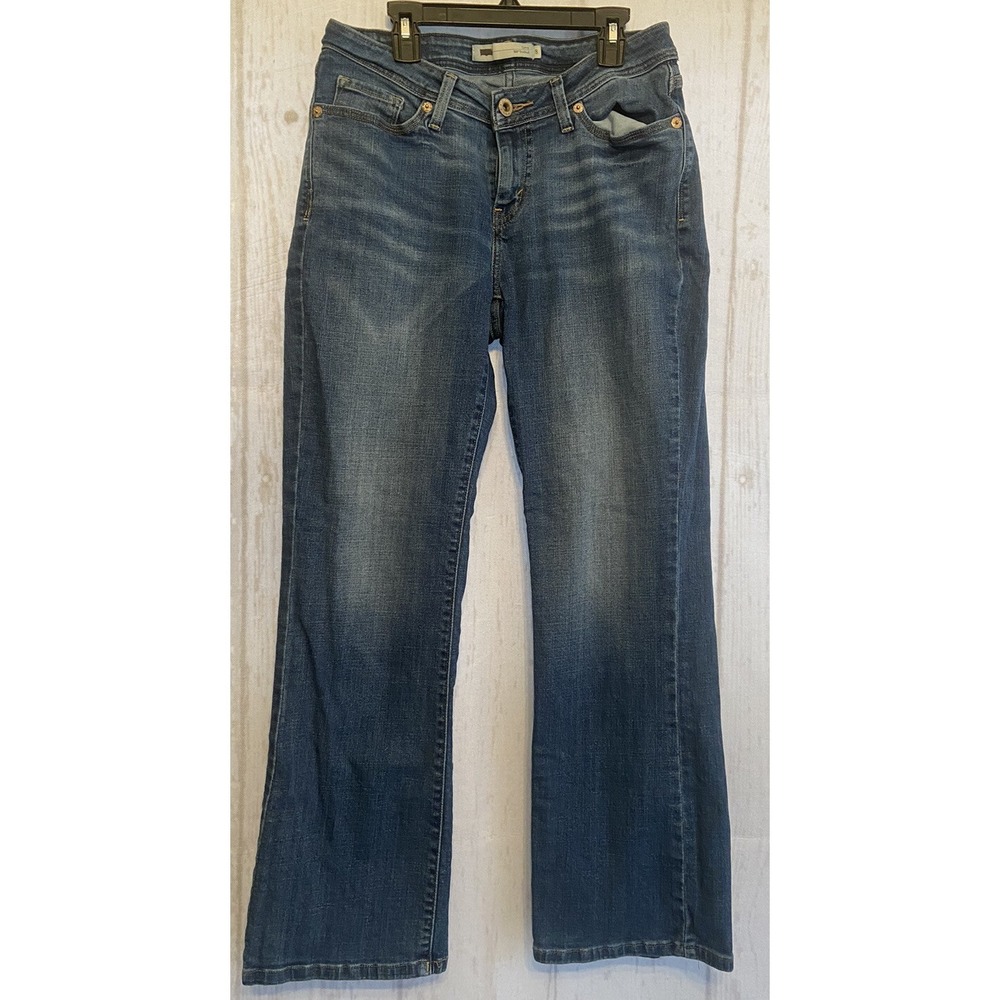 Levi's 529 Curvy Bootcut‎ Womens Size 8 Mid Rise Medium Wash Blue Jeans 30"x 28"